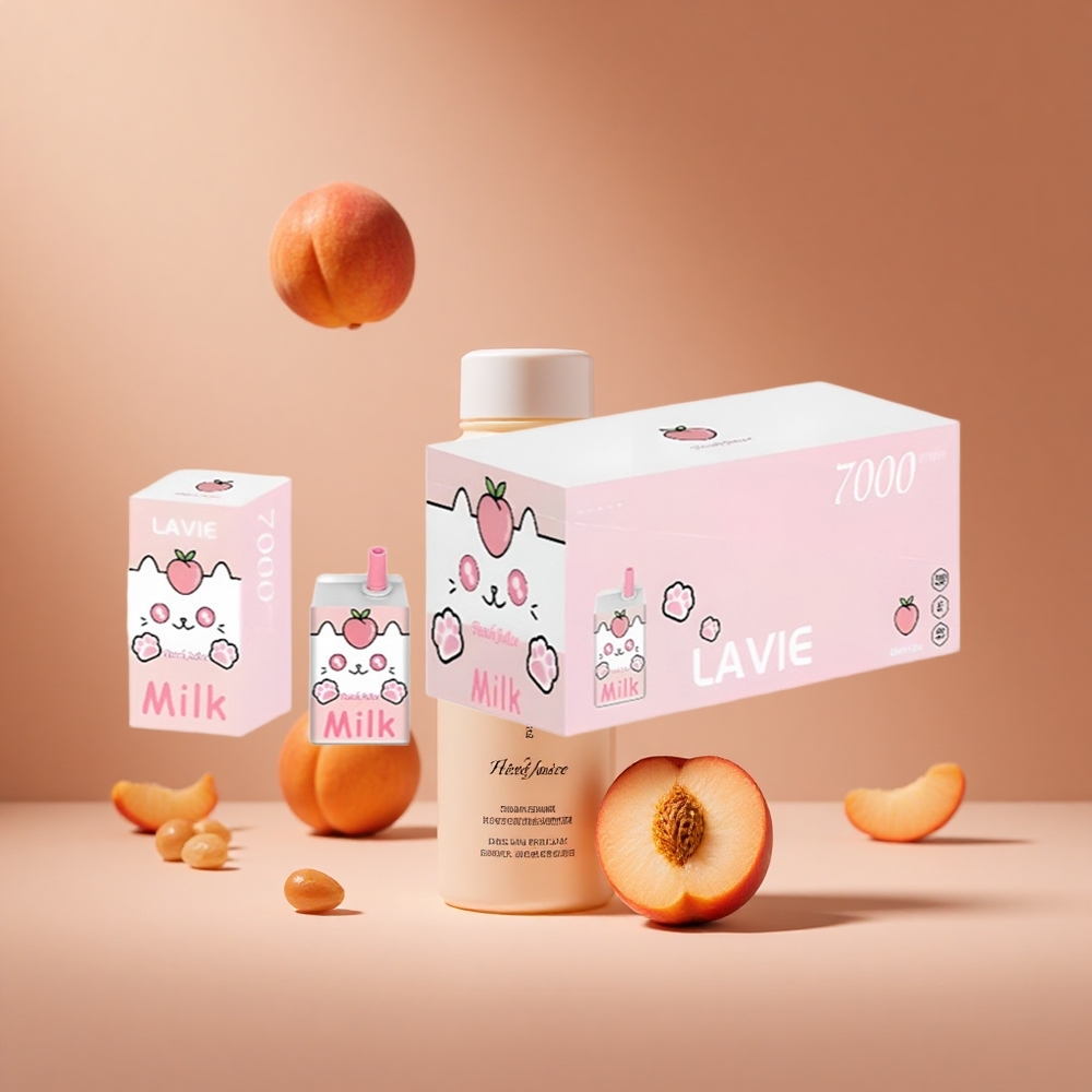 LAVIE Milk 7000 Puffs Peach Juice 16ML South Africa wholesale