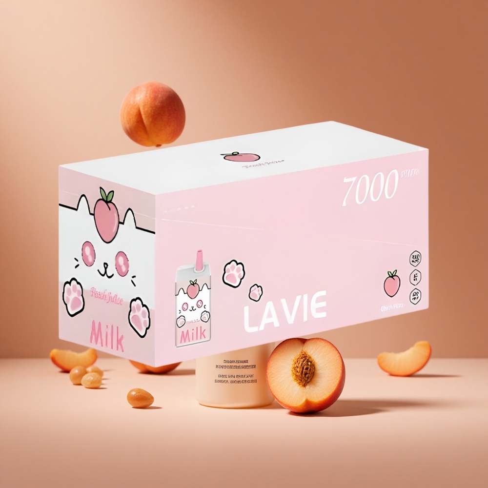 LAVIE Milk 7000 Puffs Peach Juice 16ML South Africa wholesale