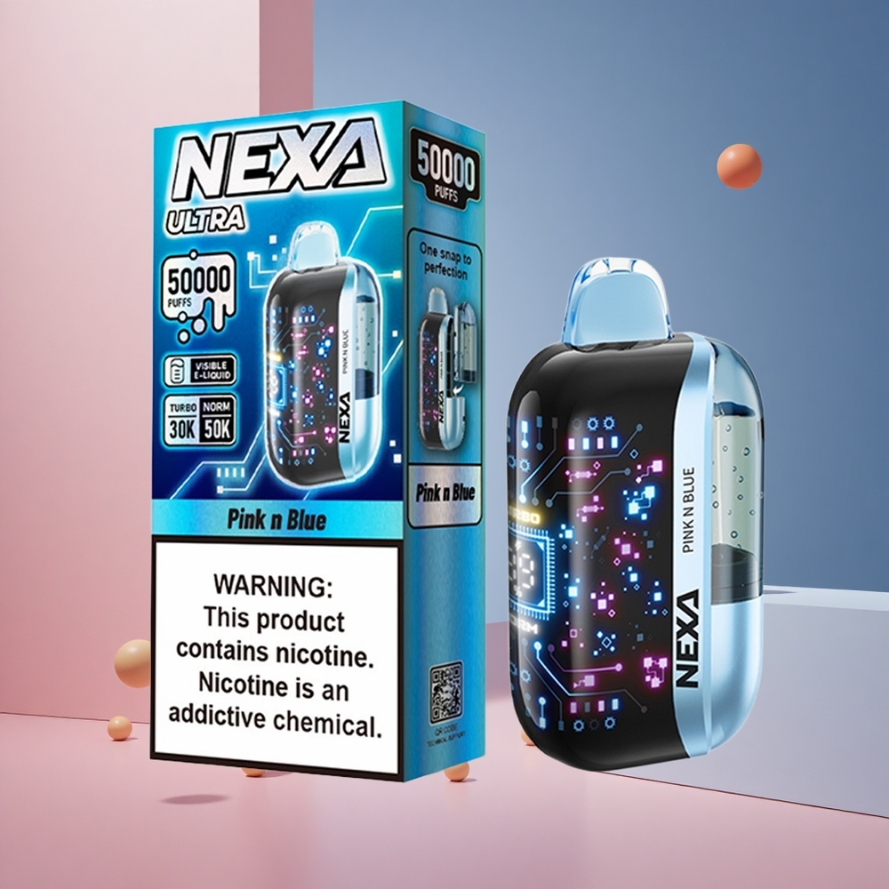 NEXA Ultra 50000 Puffs Pink N Blue 20ml 5% South Africa wholesale