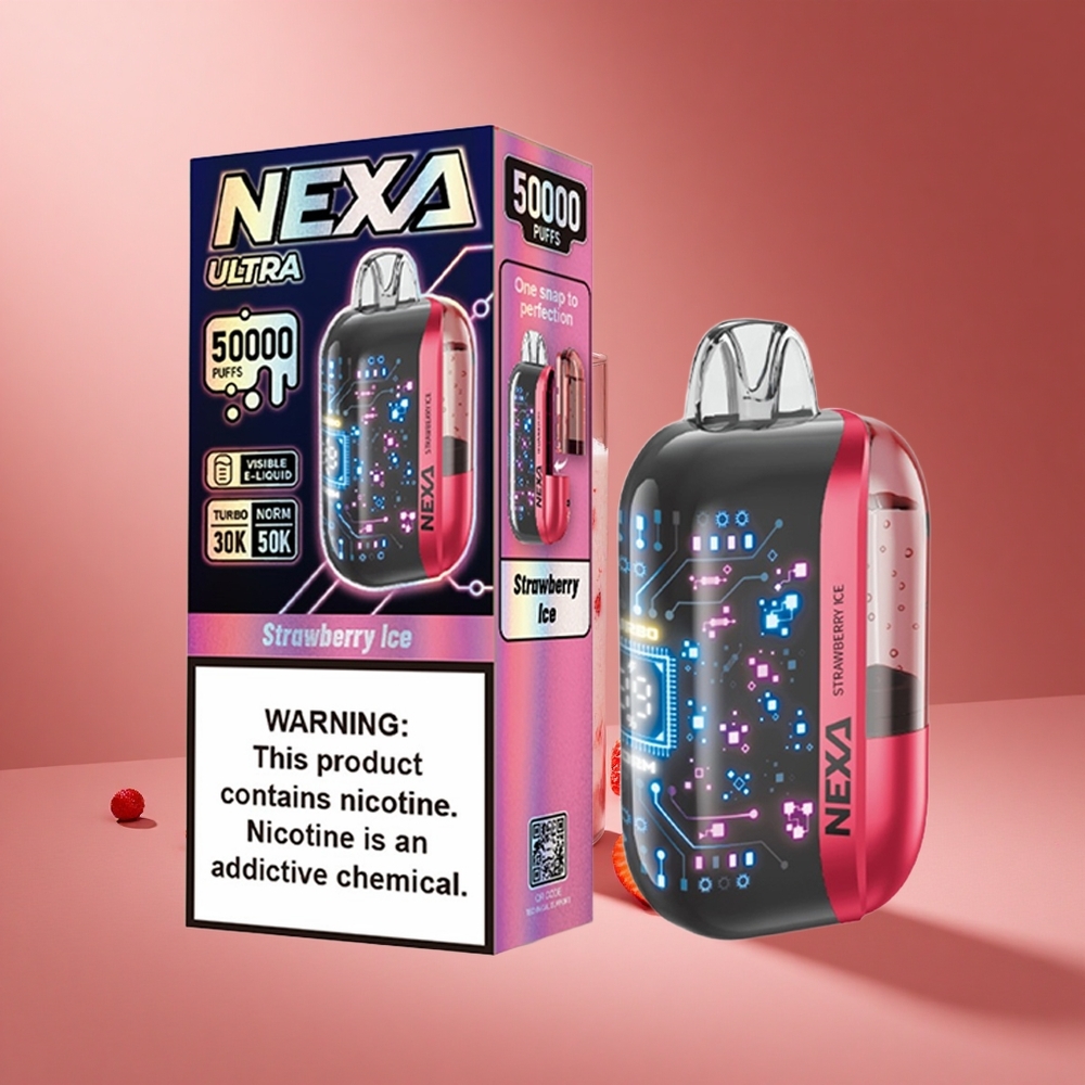 NEXA Ultra 50000 Puffs Strawberry Ice 20ml 0.9ohm South Africa wholesale