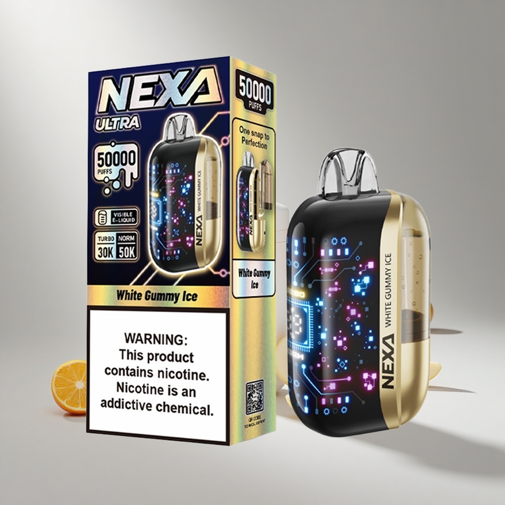 NEXA Ultra 50000 Puffs White Gummy Ice 20ml 5% Nicotine South Africa wholesale