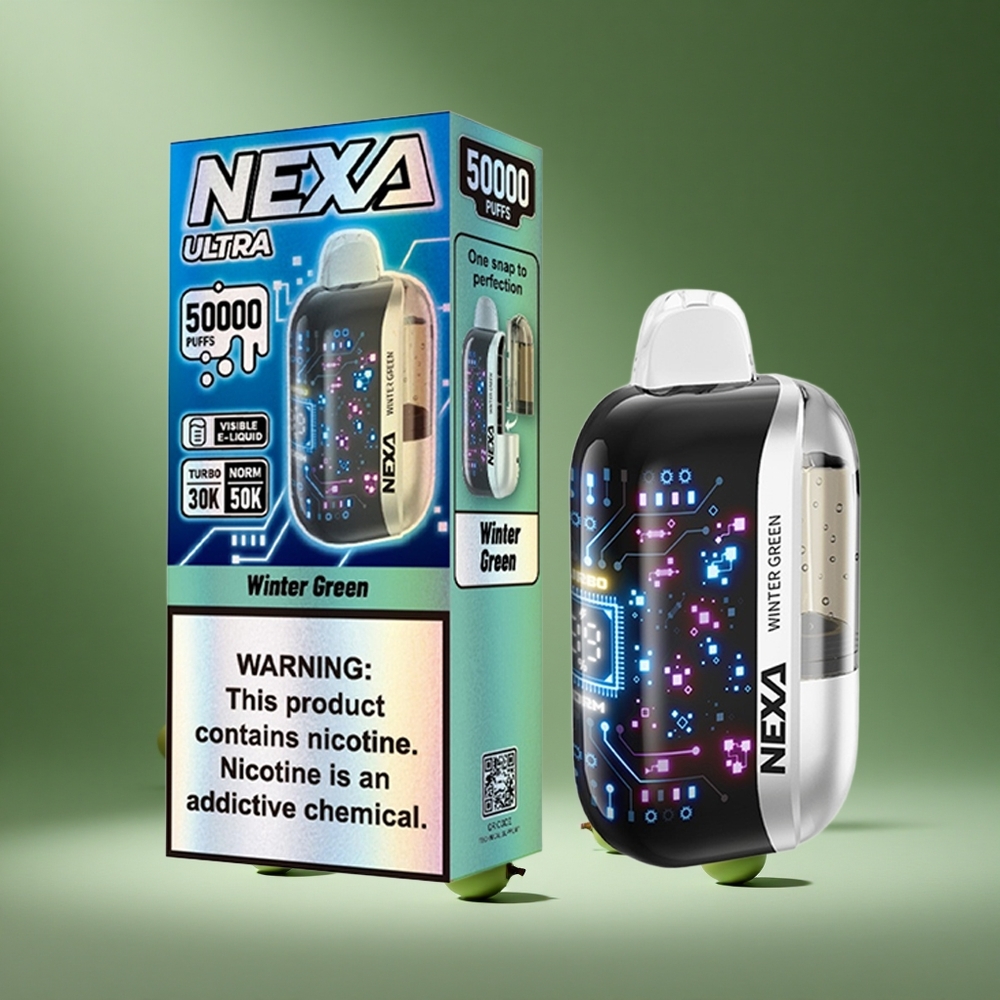 NEXA Ultra 50000 Puffs Winter Green 20ml 5% South Africa wholesale