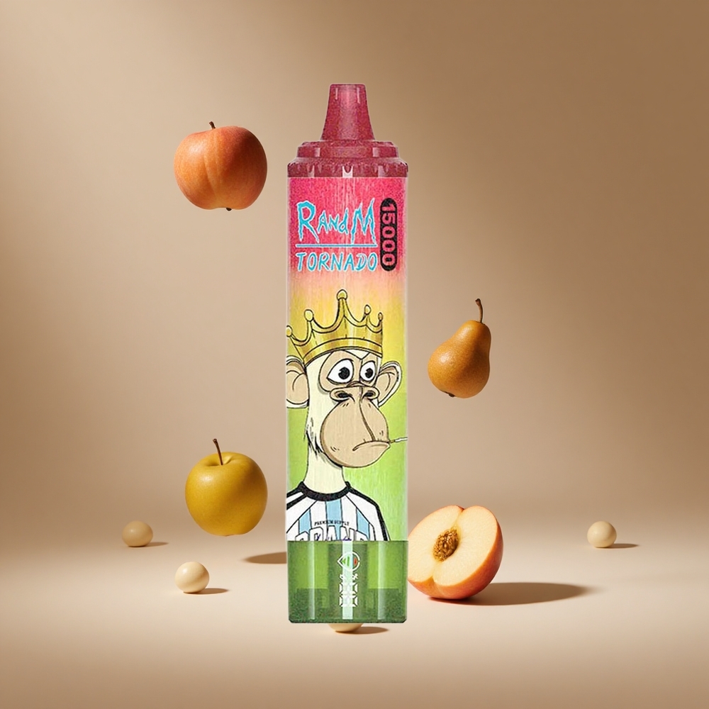 RandM Fumot Tornado 15000 Puffs Apple Peach Pear Disposable Vape 25ml Mesh Coil South Africa wholesale