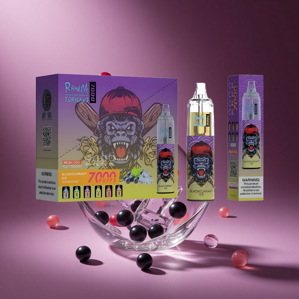 RandM Fumot Tornado 7000 Puffs Blackcurrant Ice 14ML E-liquid South Africa wholesale