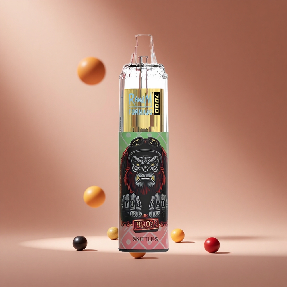 RandM Fumot Tornado 7000 Puffs Skittles Disposable Vape with Mesh Coil & Type-C Port South Africa wholesale