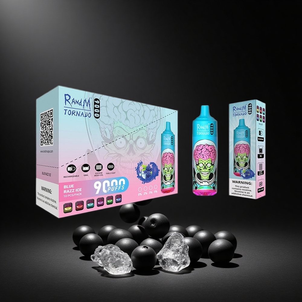 RandM Tornado 9000 Puffs Black Dragon Ice Mesh Coil South Africa wholesale
