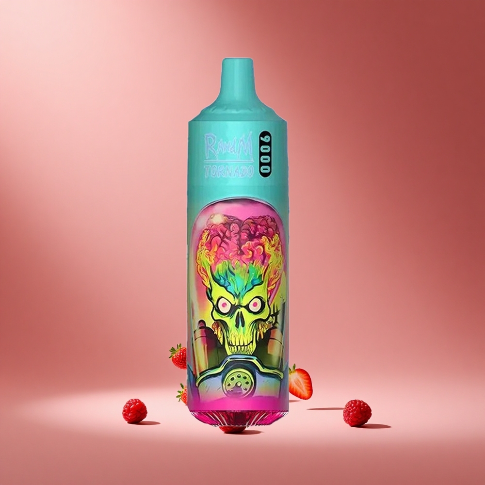 RandM Tornado 9000 Puffs Strawberry Raspberry 850mAh Mesh Coil South Africa wholesale