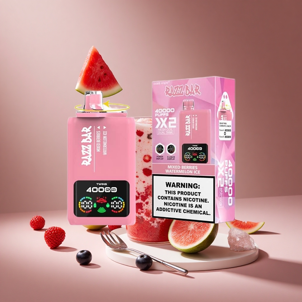 Razz Bar 40000 Puffs Mixed Berries Watermelon Ice Power Screen Display South Africa wholesale