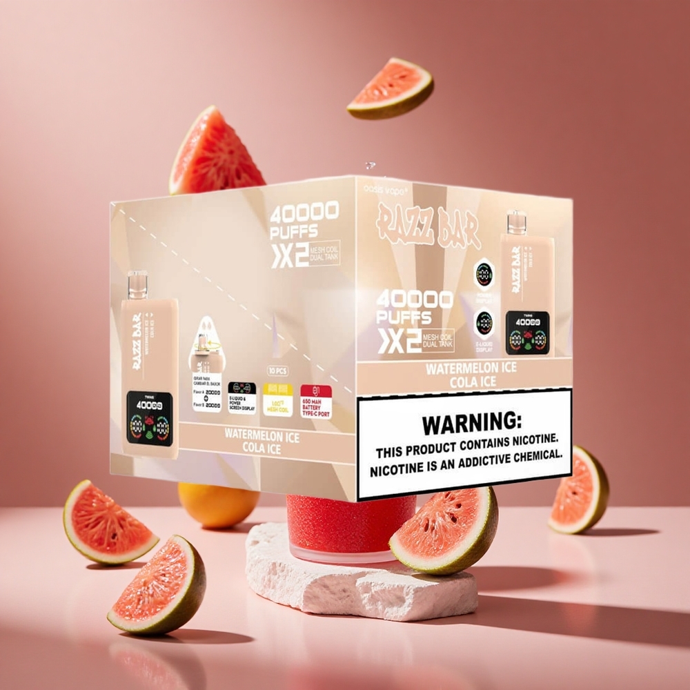 Razz Bar 40000 Puffs Watermelon Ice Cola Ice Power Screen Display Type-C Port South Africa wholesale