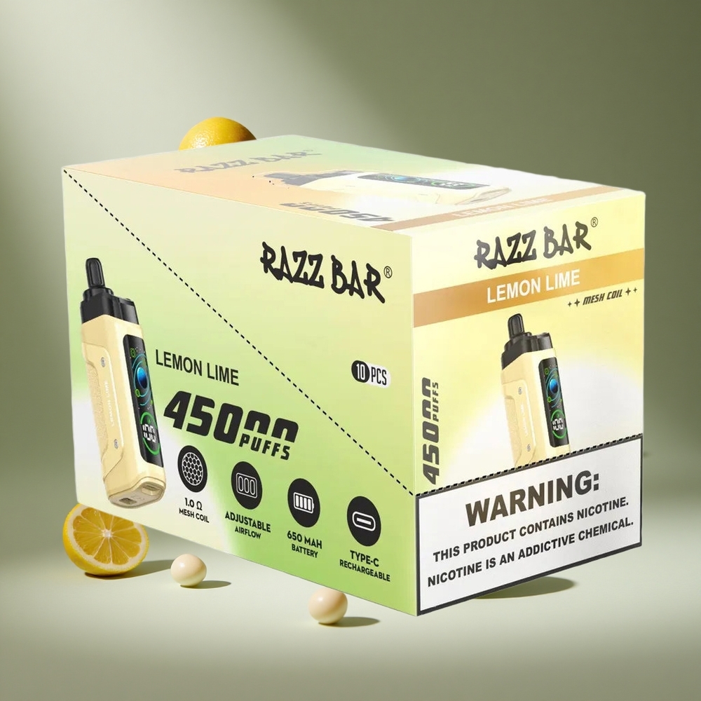 Razz Bar 45000 Puffs Lemon Lime Adjustable Airflow South Africa wholesale