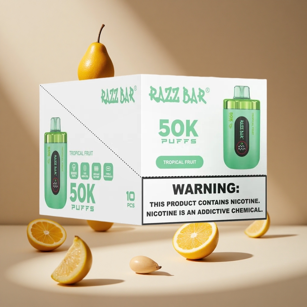 Razz Bar 50K Puffs 2% Nicotine Tropical Fruit Disposable Vape South Africa wholesale
