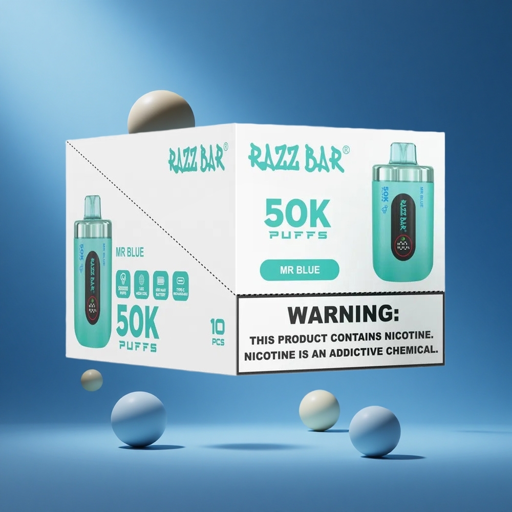 Razz Bar 50K Puffs Mr Blue 650mAh South Africa wholesale