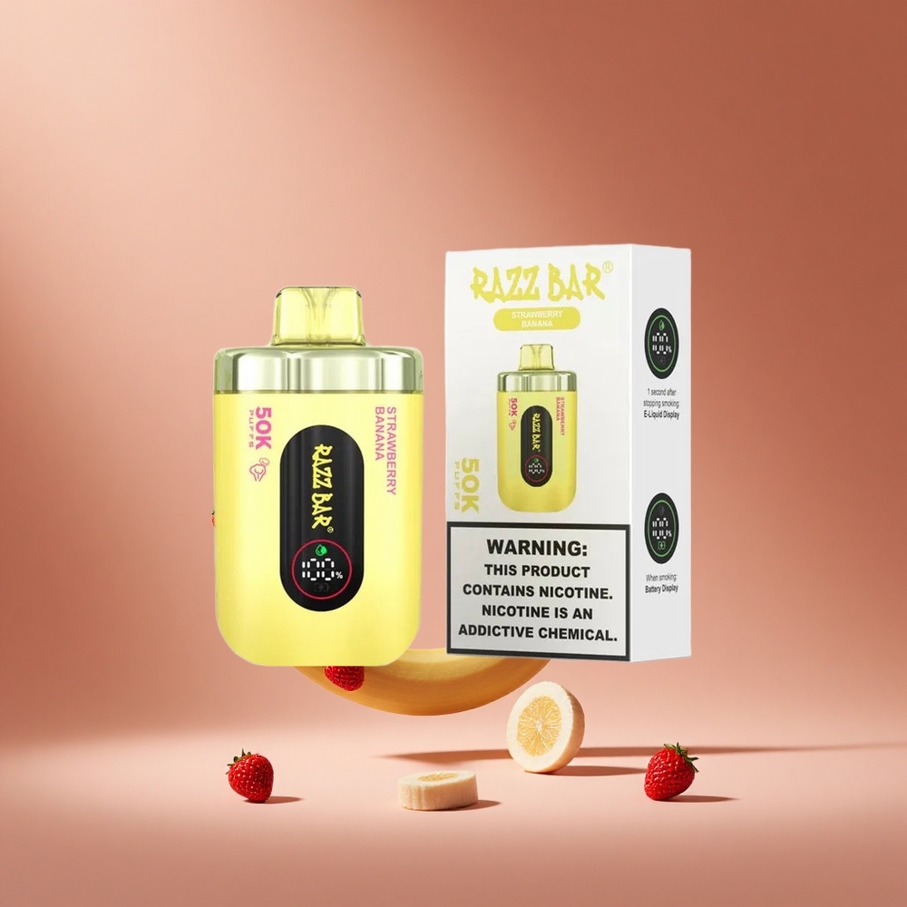 Razz Bar 50K Puffs Strawberry Banana 650mAh South Africa wholesale
