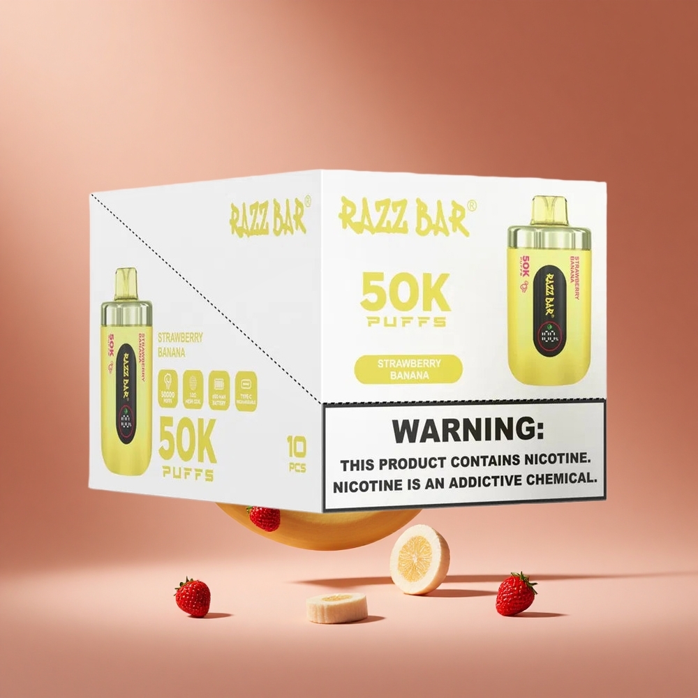 Razz Bar 50K Puffs Strawberry Banana 650mAh South Africa wholesale