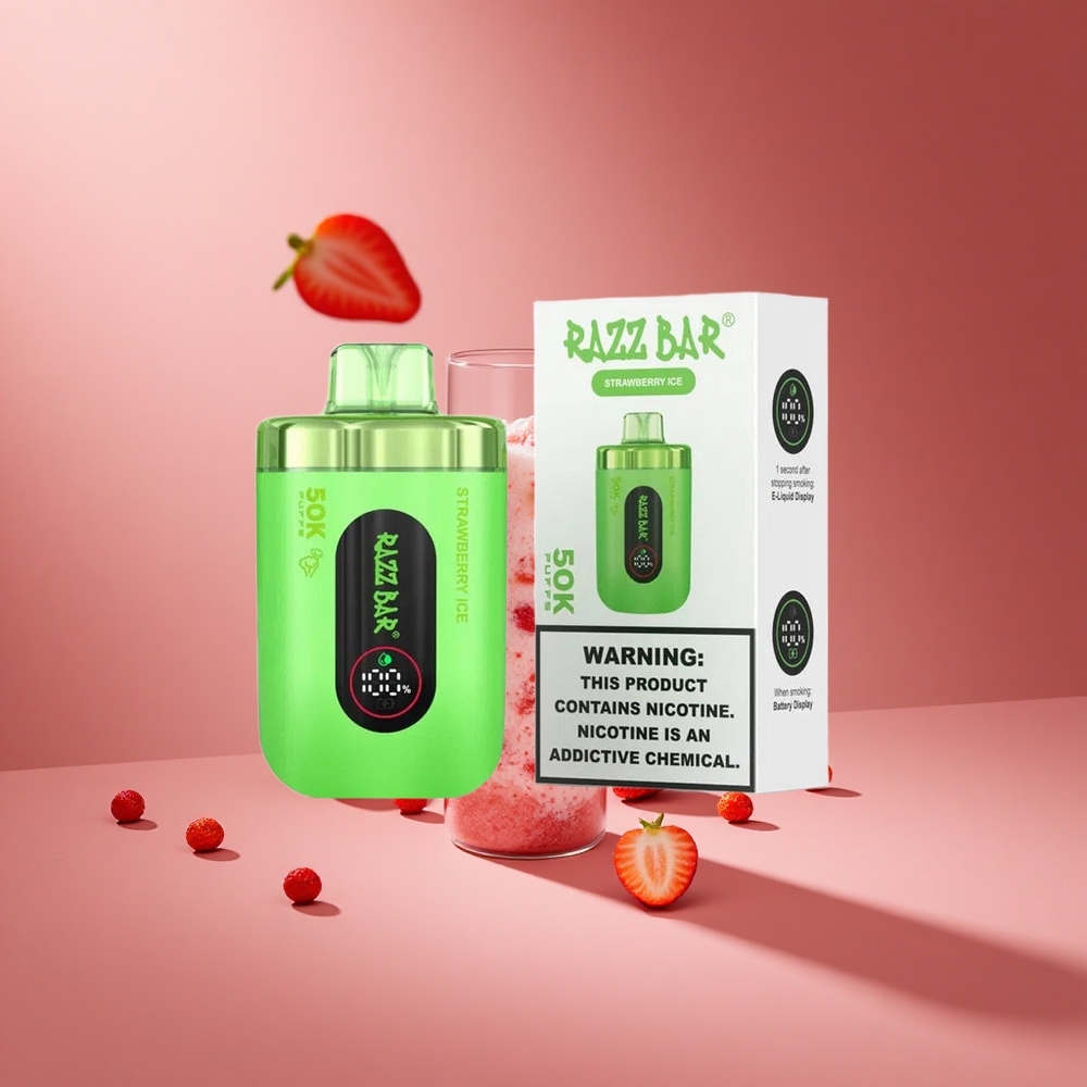 Razz Bar 50K Puffs Strawberry Ice 1.0 Ohm Mesh Coil South Africa wholesale