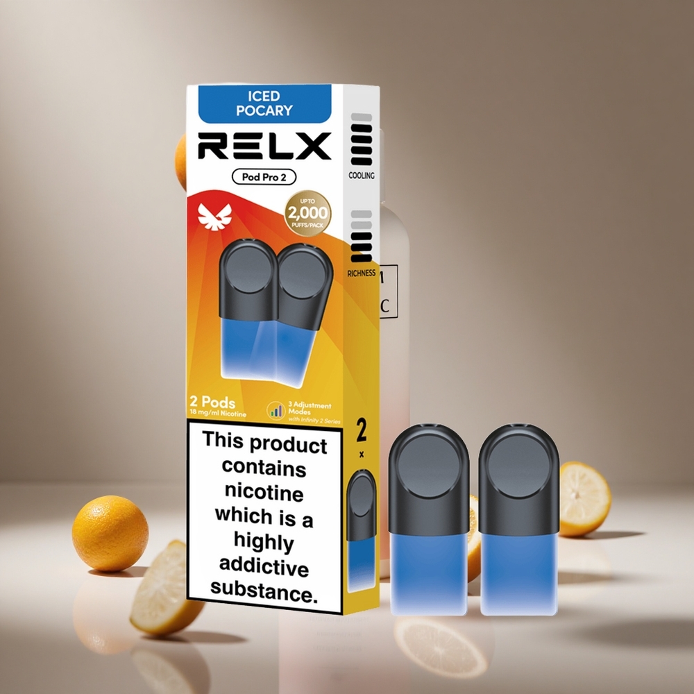 RELX Pod Pro 2 600 Puffs 1.8% Nicotine Beverage-Iced Pocary South Africa wholesale