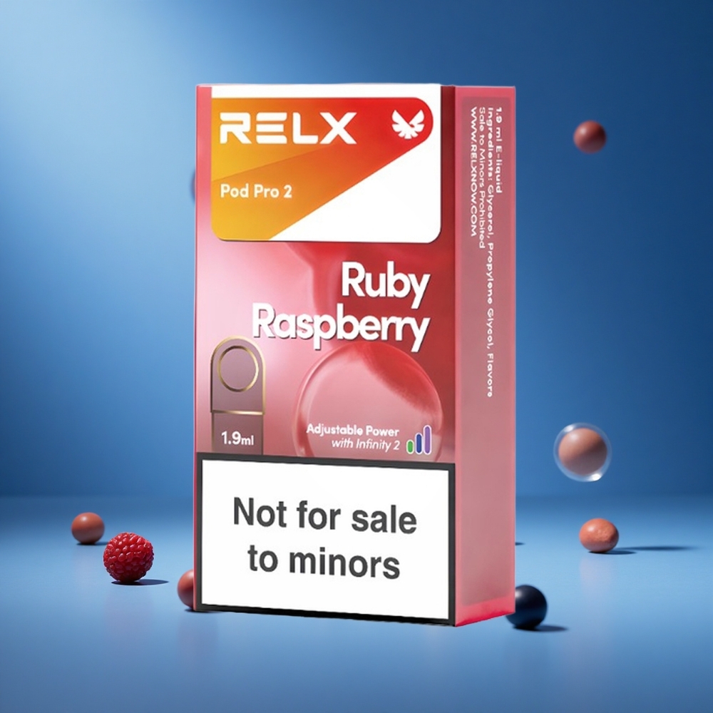 RELX Pod Pro 2 600 Puffs Blue Raspberry 2 Pods/Pack South Africa Wholesale