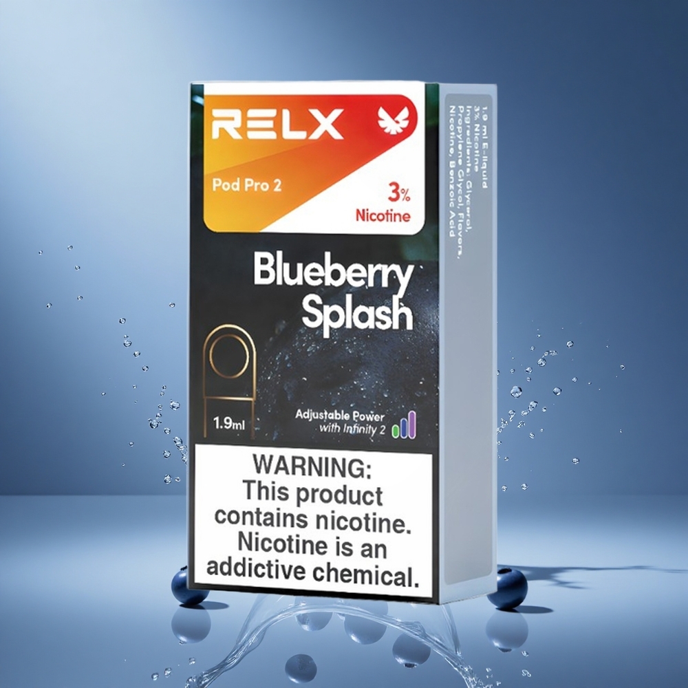 RELX Pod Pro 2 600 Puffs Blueberry Splash 3 Voltage Adjustment South Africa Wholesale