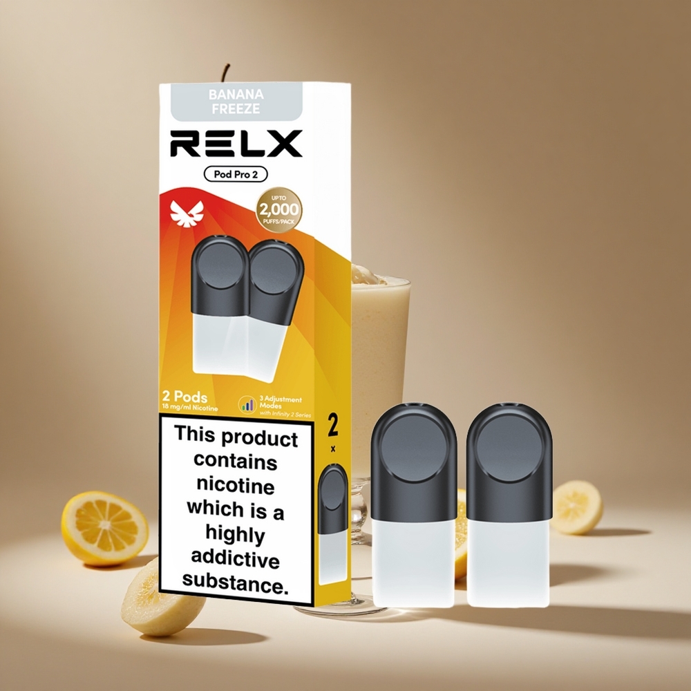 RELX Pod Pro 2 600 Puffs Dessert-Banana Freeze South Africa wholesale