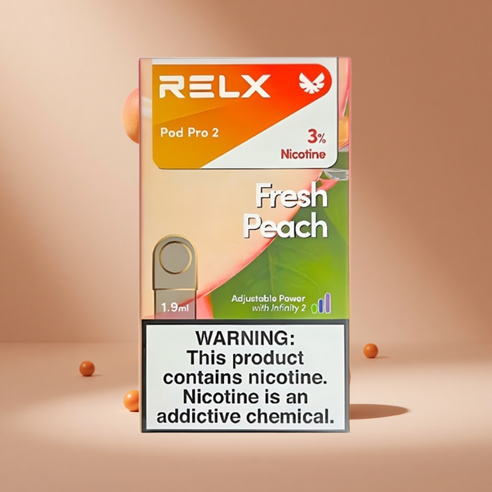 RELX Pod Pro 2 600 Puffs Fresh Peach 3% Nicotine South Africa wholesale