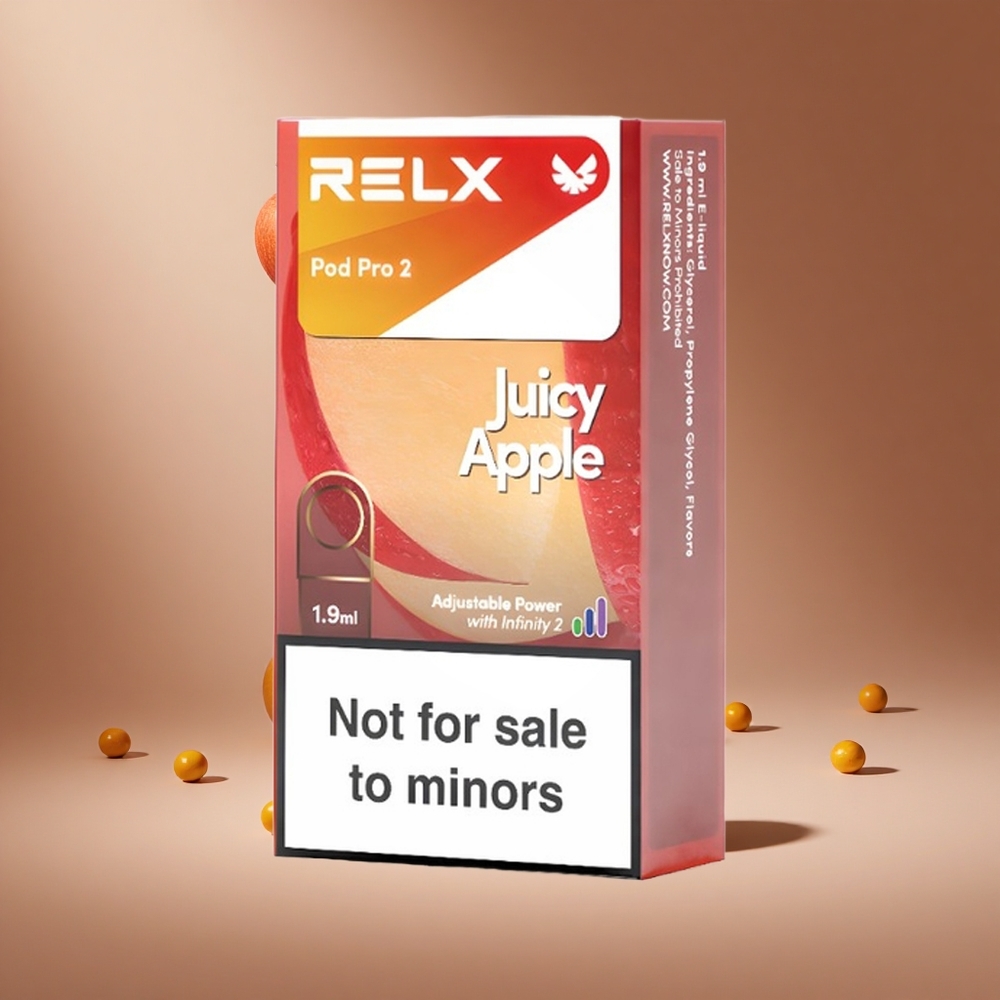 RELX Pod Pro 2 600 Puffs Juicy Apple 0% Nicotine South Africa Wholesale