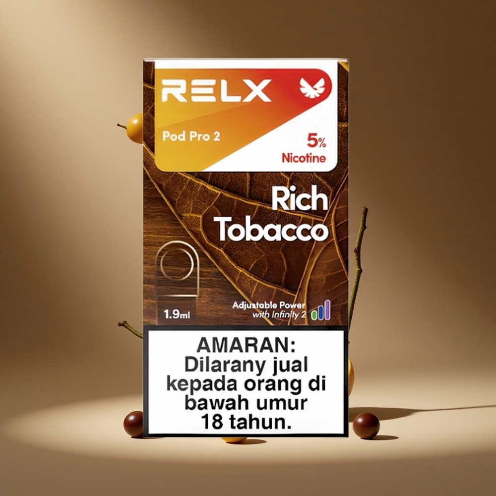 RELX Pod Pro 2 600 Puffs Rich Tobacco 5% Nicotine South Africa wholesale