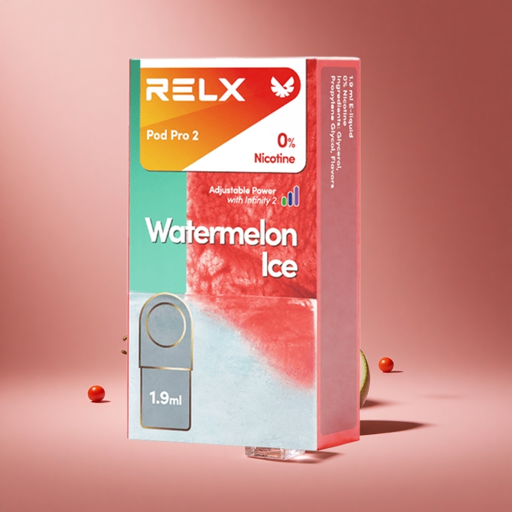 RELX Pod Pro 2 600 Puffs Watermelon Ice 0% Nicotine South Africa wholesale
