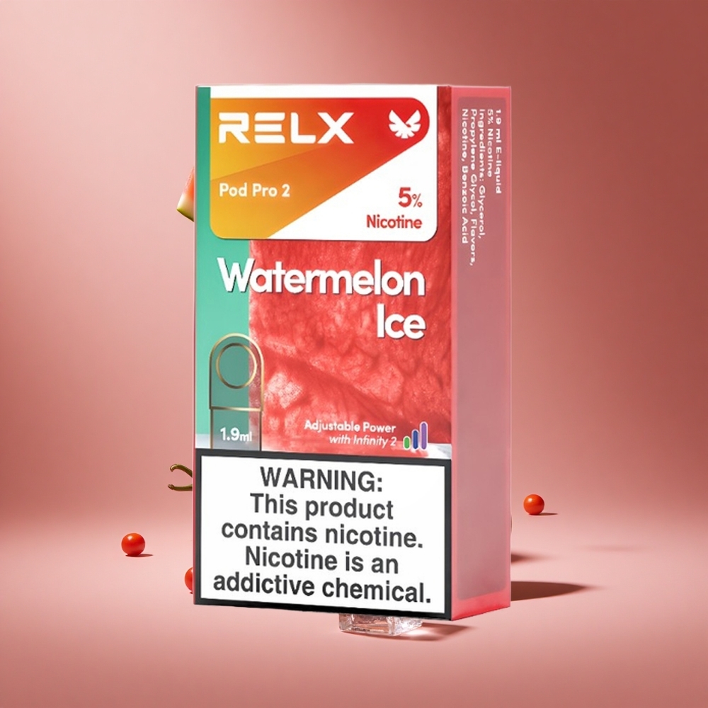RELX Pod Pro 2 600 Puffs Watermelon Ice 5% Nicotine South Africa Wholesale