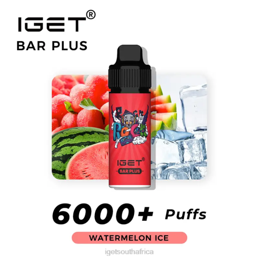 Nicotine Free IGET Eshop Bar Plus Vape Kit Z424373 Watermelon Ice