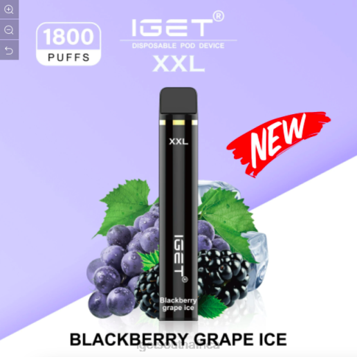 IGET Eshop XXL - 1800 PUFFS Z424597 Blackberry Grape Ice