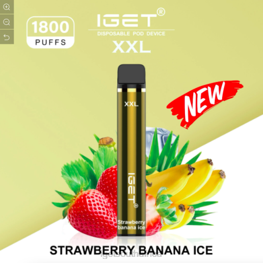 IGET Vape Discount XXL - 1800 PUFFS Z424603 Strawberry Banana Ice