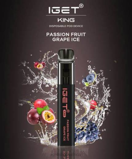 IGET Vape KING - 2600 PUFFS Z424631 Passion Fruit Grape Ice