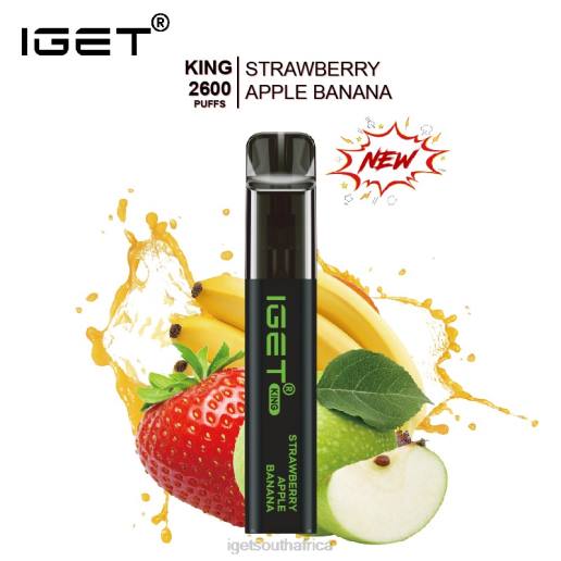 IGET Vape Online KING - 2600 PUFFS Z424649 Strawberry Apple Banana Ice