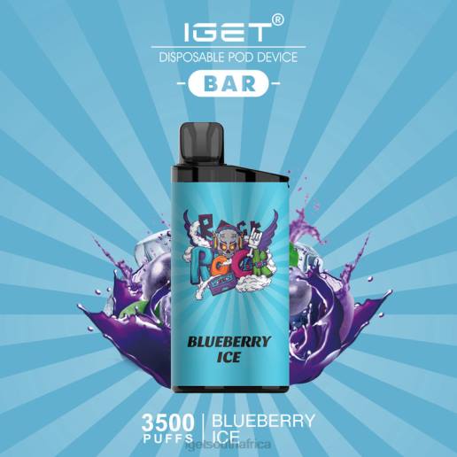 IGET Vape Store BAR - 3500 PUFFS Z424525 Blueberry Ice