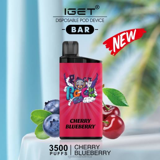 IGET Vape Discount BAR - 3500 PUFFS Z424560 Cherry Blueberry
