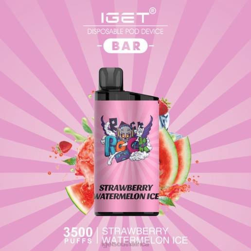 IGET Store BAR - 3500 PUFFS Z424640 Strawberry Watermelon Ice