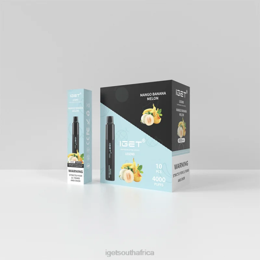 IGET Vape South Africa Legend 4000 Puffs Z424350 Mango Banana Melon