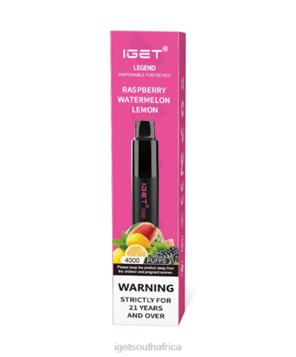 IGET Vape Discount Legend Z424194 Raspberry Watermelon Lemon
