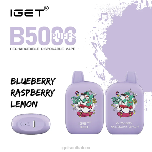 IGET Vape B5000 Z424308 Blueberry Raspberry Lemon
