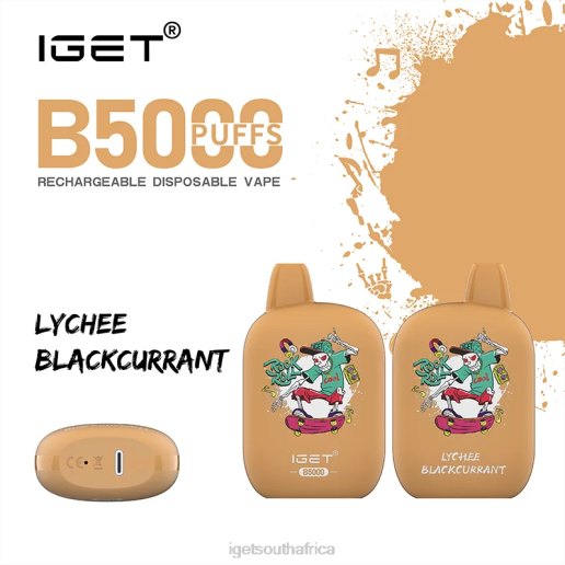 IGET Vape South Africa B5000 Z424309 Lychee Blackcurrant