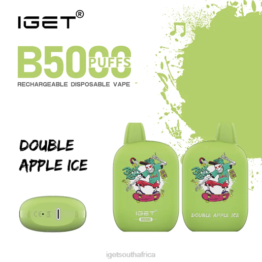 IGET Vape Discount B5000 Z424315 Double Apple Ice