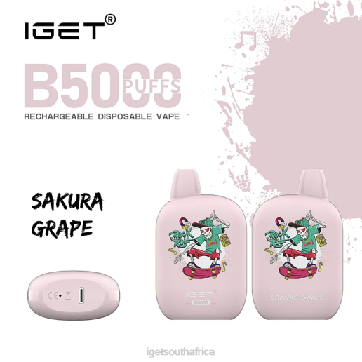 IGET Vape South Africa B5000 Z424317 Sakura Grape