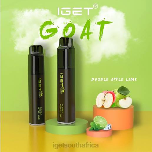 IGET Vapes On Sale GOAT - 5000 PUFFS Z424572 Double Apple Lime