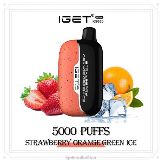 IGET Store Moon 5000 Puffs Z424222 Strawberry Orange Green Ice