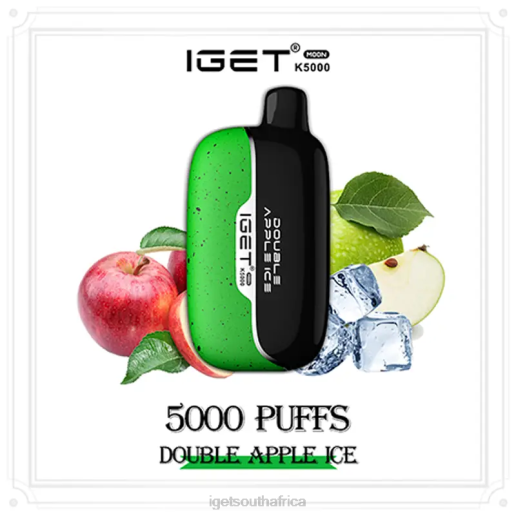 IGET Vape South Africa Moon 5000 Puffs Z424229 Double Apple Ice