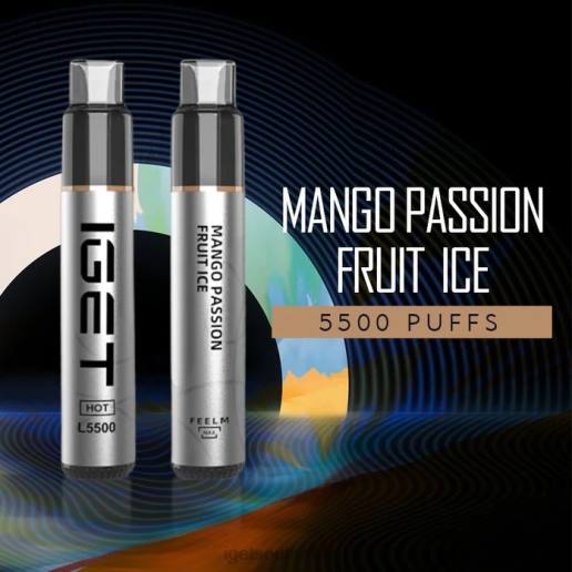 IGET Vape HOT - 5500 PUFFS Z424613 Mango Passion Fruit Ice