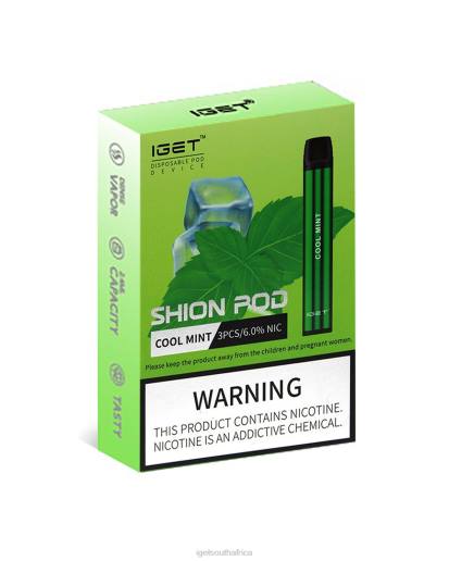3 x IGET Store Shion Z42411 Cool Mint