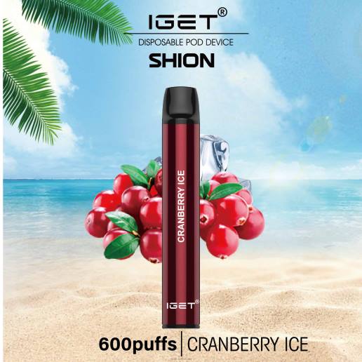 3 x IGET Vape Online Shion Z42412 Cranberry Ice