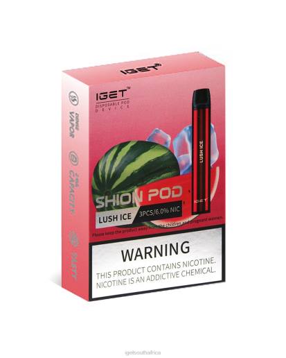 3 x IGET Vape Shion Z42417 Lush Ice