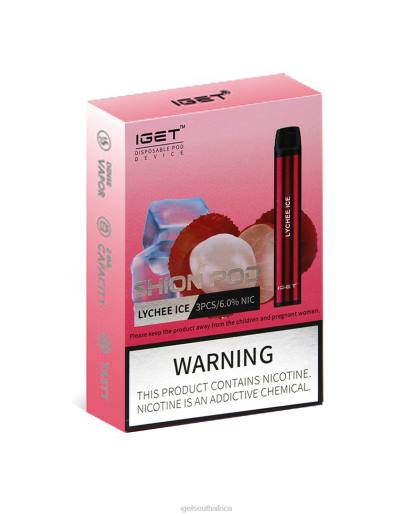 3 x IGET Vape South Africa Shion Z42418 Lychee Ice
